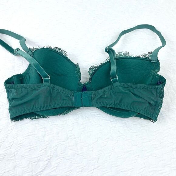 BUY 1 GET 1 FREE Victoria’s Secret dream angels lined demi green lace - Picture 2 of 11